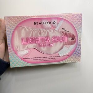 Beautybio Lights Out Mask On Set